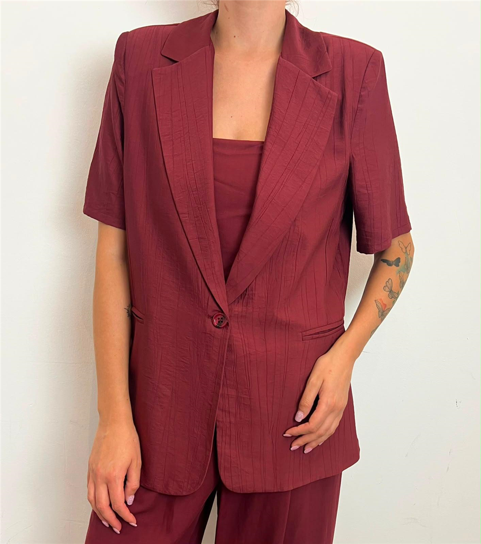 Giacca Mezzamanica - Haveone cod. JVI_Q088  color:bordeaux