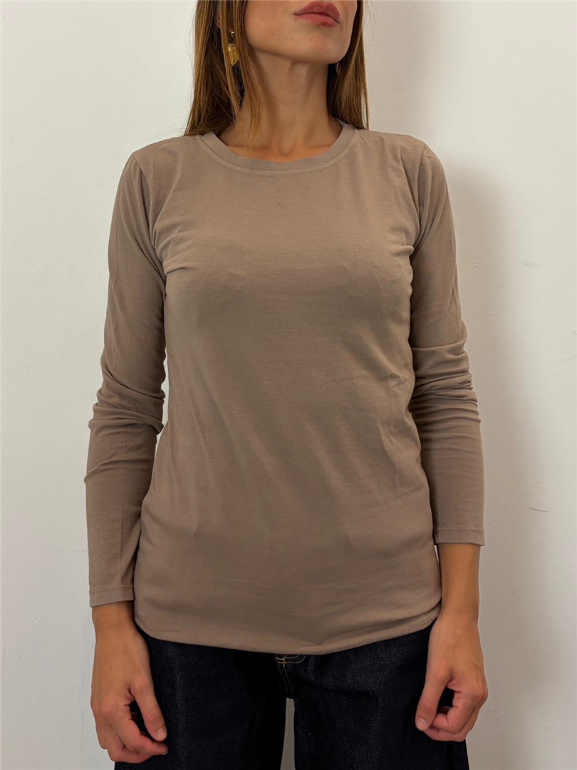 Maglia Slim M/lunga Paricollo - Haveone cod. MJS_R121  color:tortora