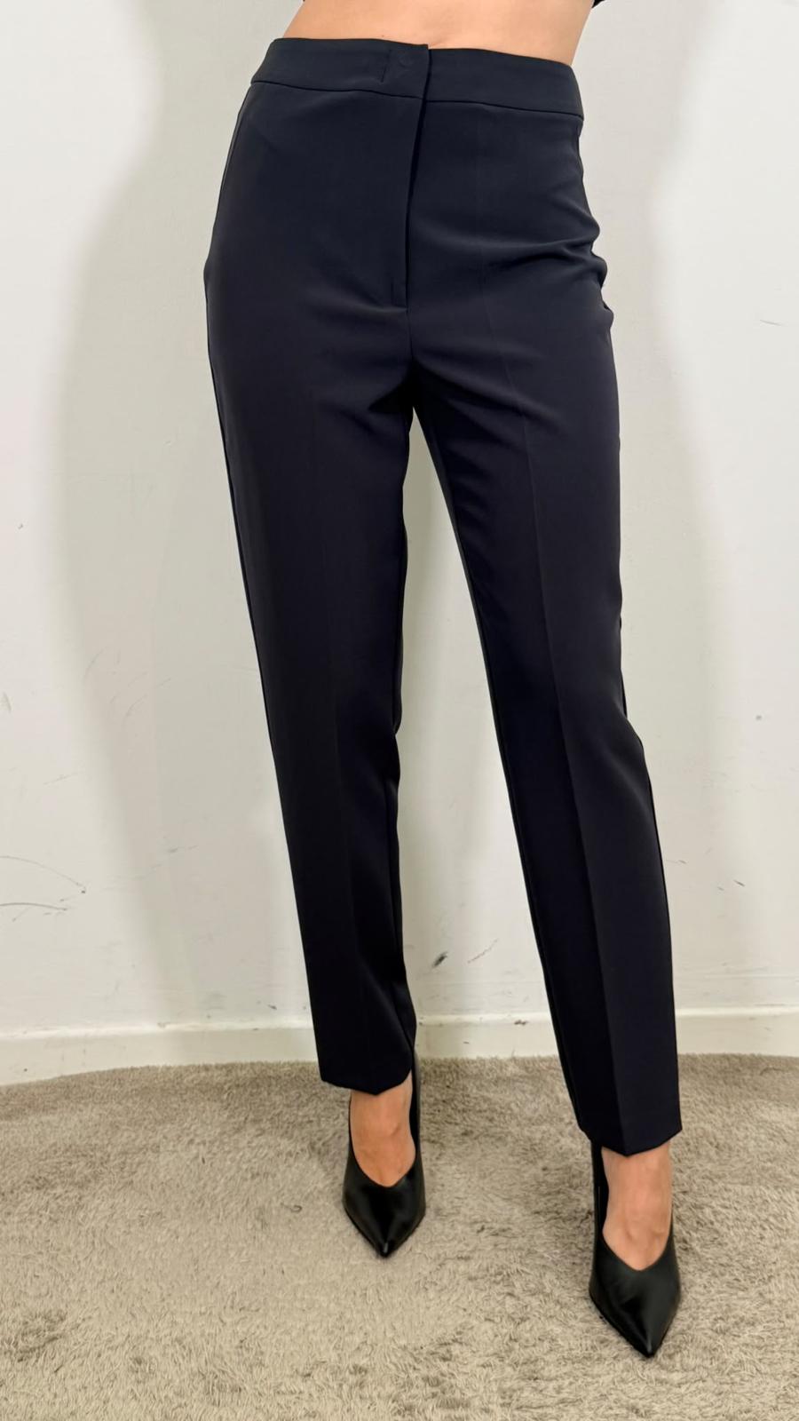 Amber Slim Pants_pantalone Dritto - Silence Limited cod. NP2002AMBER  color:black