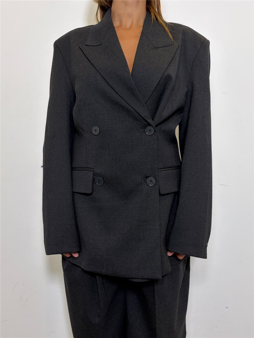 Blazer Doppio Petto Misto Lana - Vicolo cod. TAC1187  color:antracite