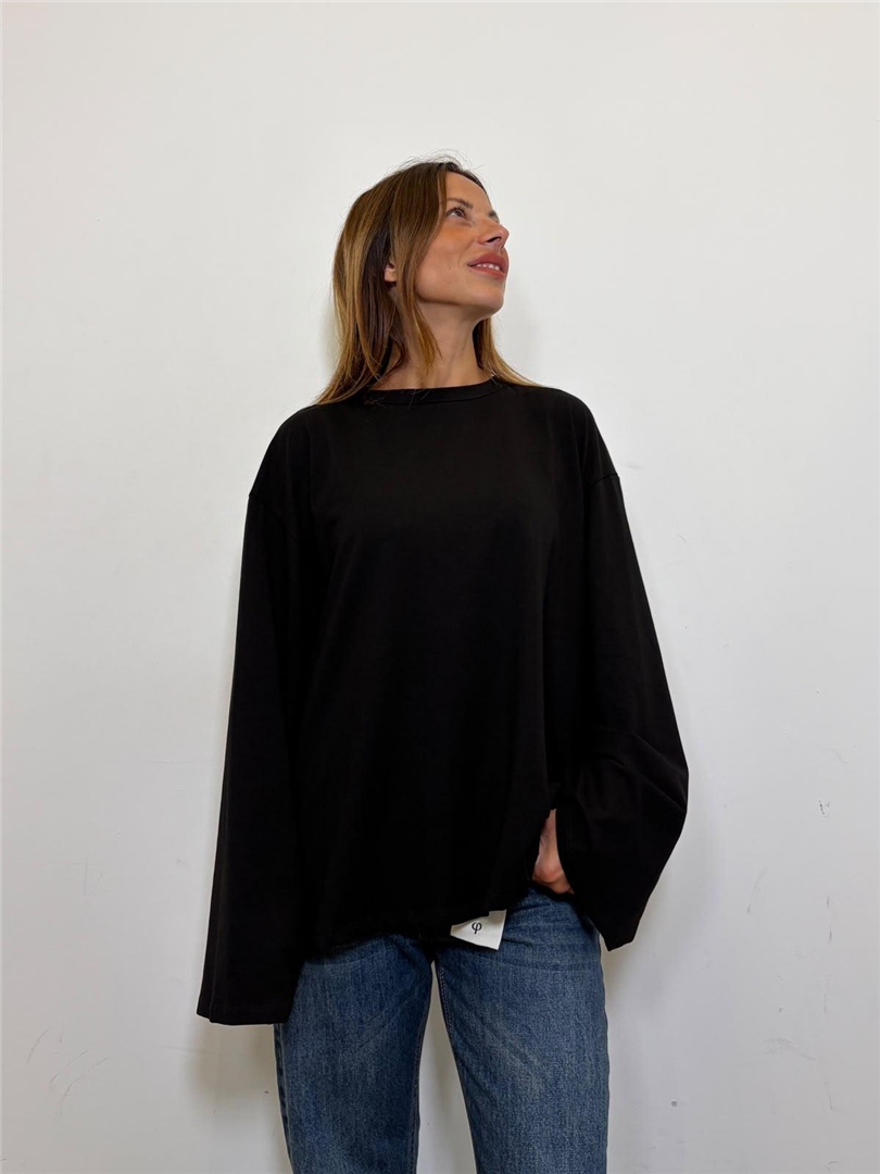 Tshirt Con Manica Ampia - Philia Loft cod. R03L0567  color:nero