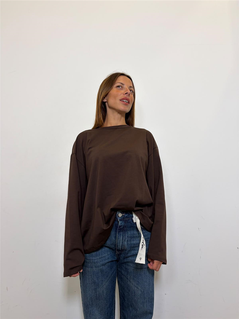 Tshirt Con Manica Ampia - Philia Loft cod. R03L0567  color:moro