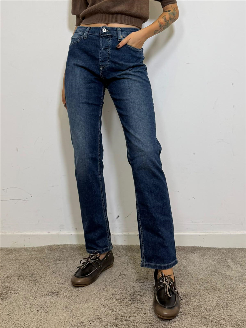 Jeans Slim Fit Vita Media - Please cod. P0X5ECZUAB  color:blu denim