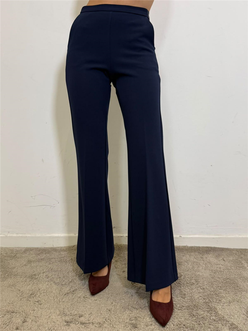 Pantalone Flare Vita Alta - Imperial cod. P3E9MAW  color:blu