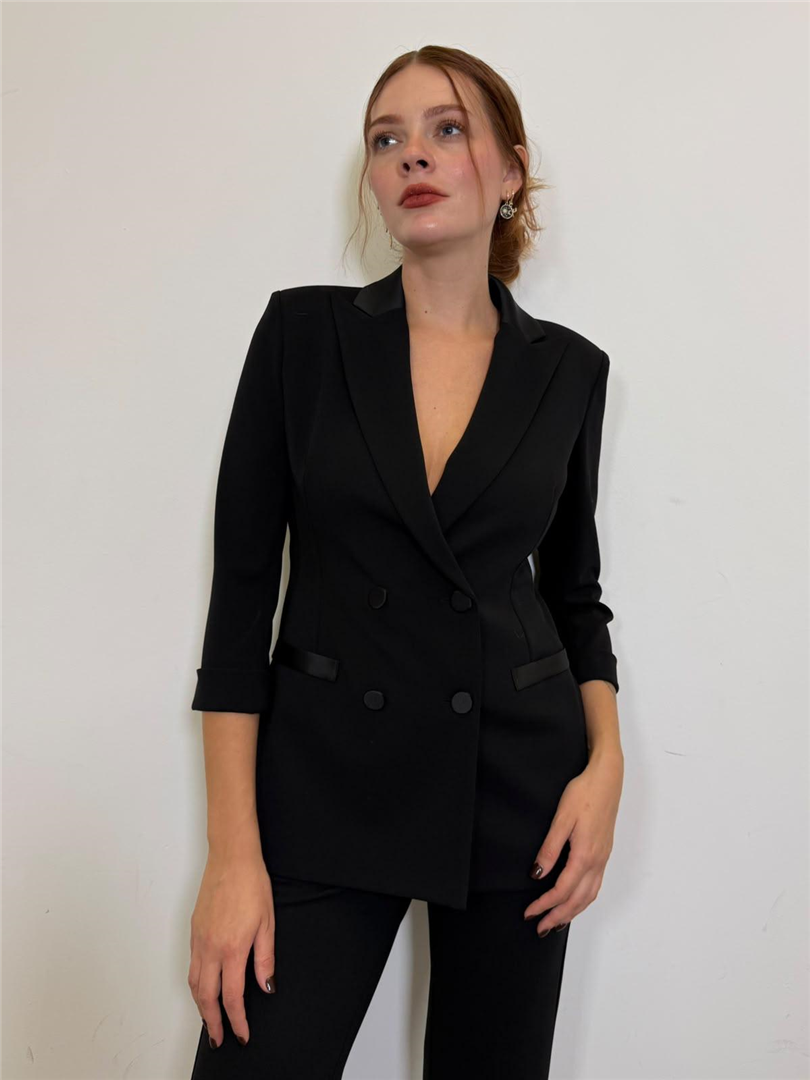 Blazer Doppiopetto Maniche ¾ - Imperial cod. JU25MAW  color:nero