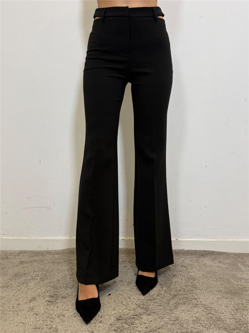 Pantalone A Zampa Con Cut Out Sul Fianco - Imperial cod. P7I4MDZ  color:nero