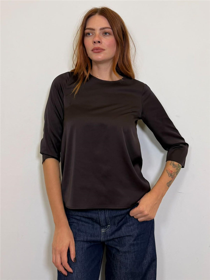 Blusa Ampia Maniche 34 - Imperial cod. CDP0MDG  color:dark coffee