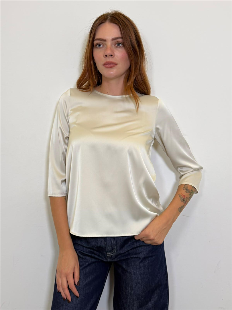 Blusa Ampia Maniche 34 - Imperial cod. CDP0MDG  color:marmo