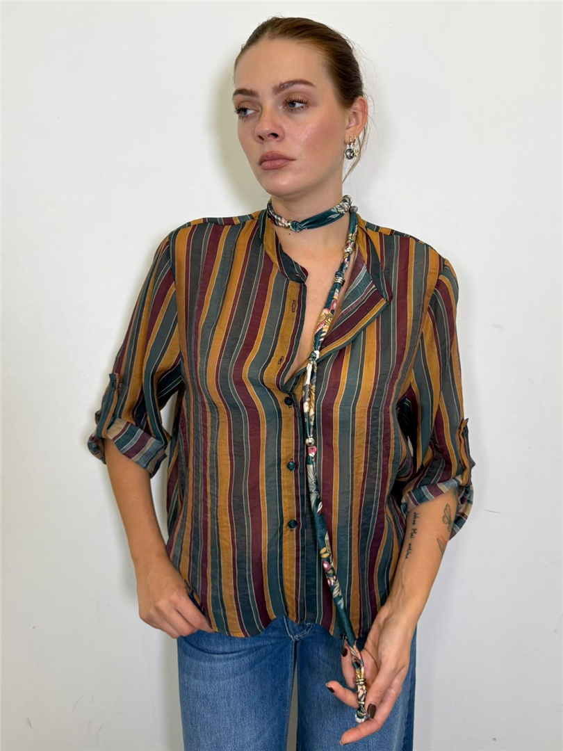Camicia Con Collana - Haveone cod. CVS_R068  color:riga 4  bottiglia