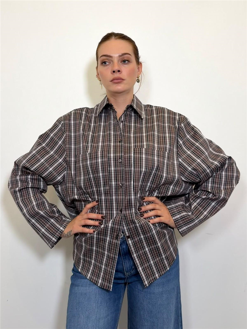 Camicia A Quadri Over - Haveone cod. CSB_R077  color:verde