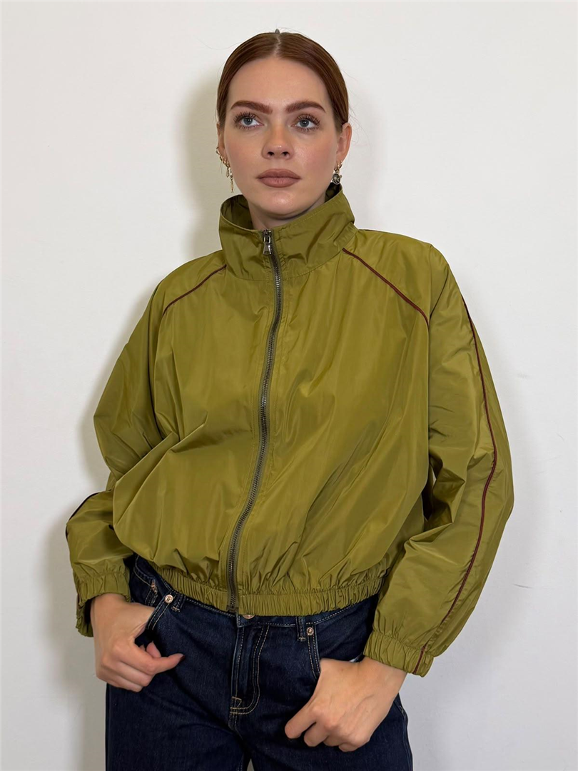 Bomber Crop - Vicolo cod. TAC0887  color:oliva
