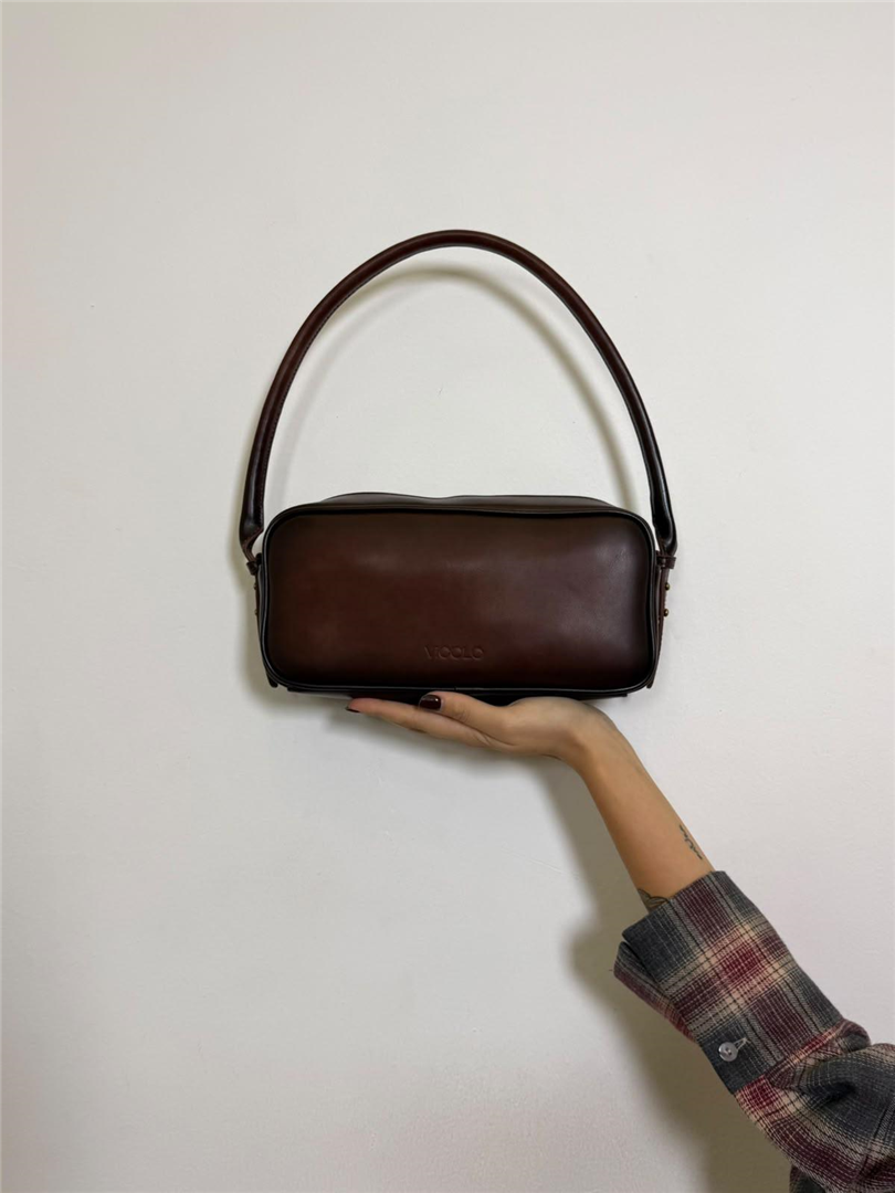 Borsa Trunk Bag Vintage - Vicolo cod. XAC0004  color:marrone/nero