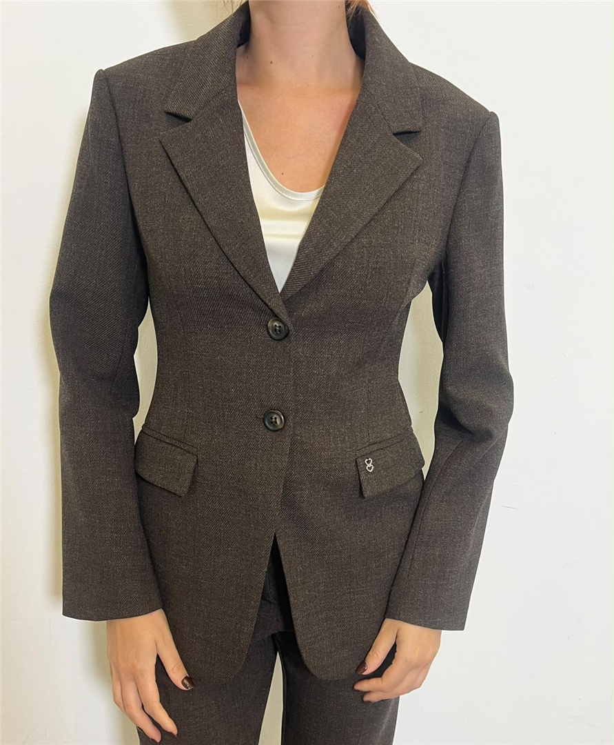 Blazer Regular - Please cod. J493UCARIN  color:moro