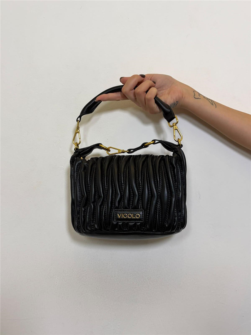 Borsa Hook Bag - Vicolo cod. XAC0050  color:nero