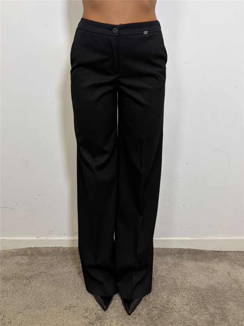 Pantalone Palazzo Con Pinces - Please cod. P493UROGER  color:nero