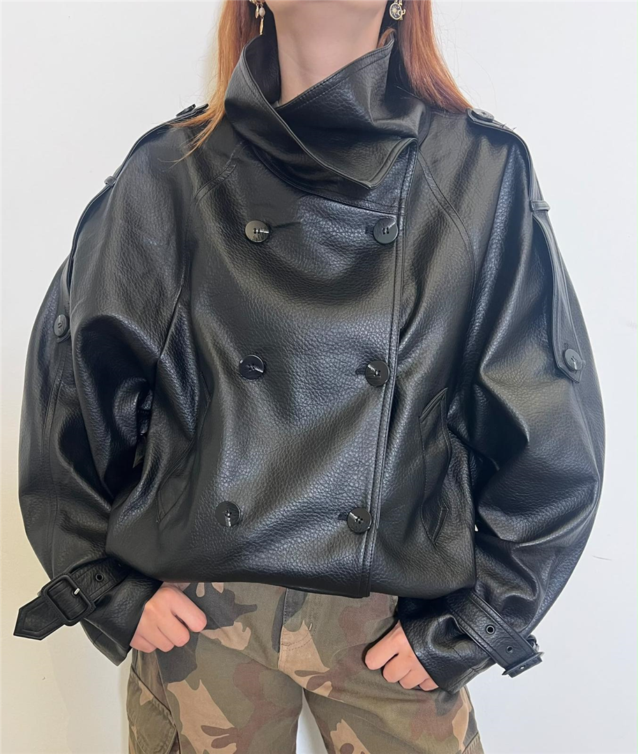 Bomber Over Ecopelle - Haveone cod. JJJ_R072  color:nero