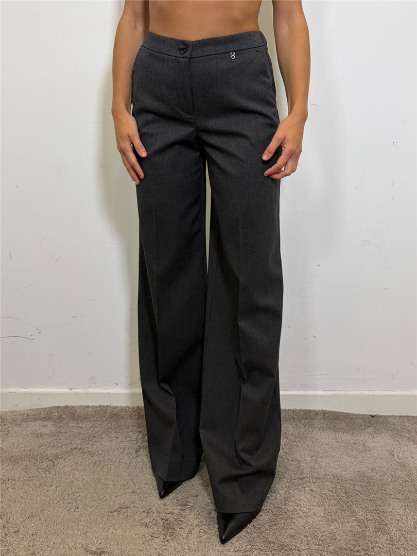 Pantalone Palazzo Con Pinces - Please cod. P493UROGER  color:antracite