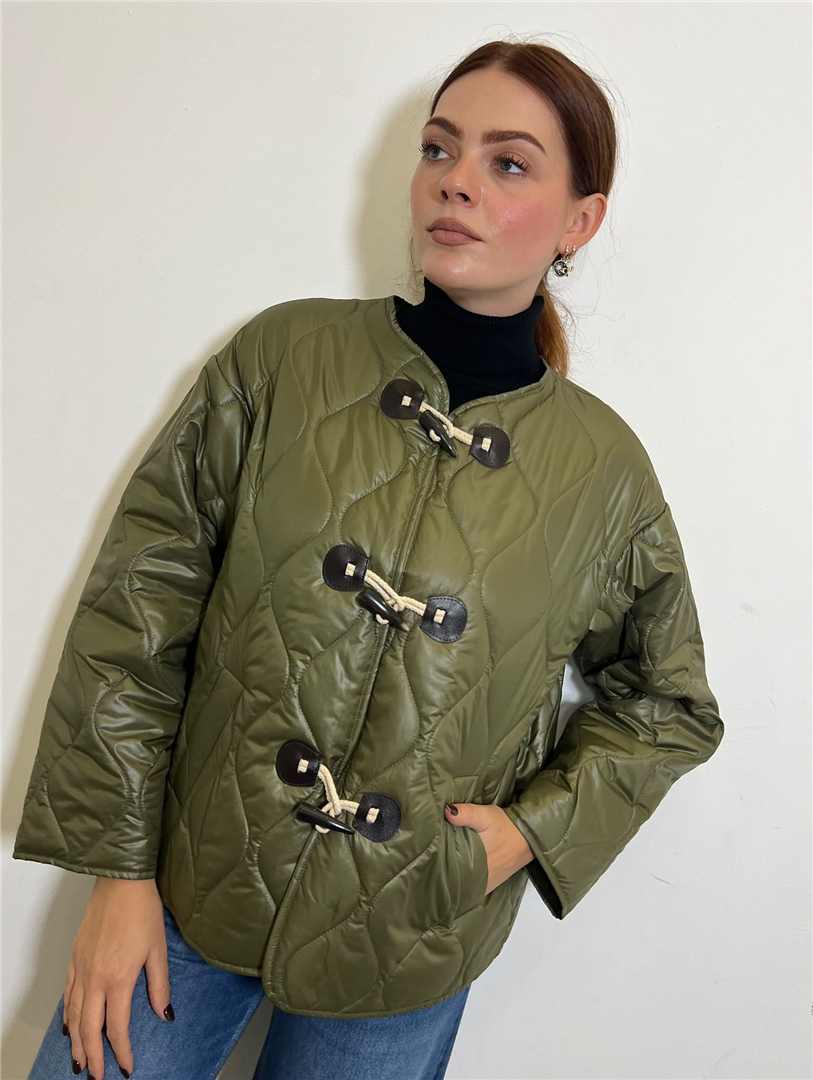 Trapuntino Over Con Chiusura Alamari - Imperial cod. I9990003W  color:militare