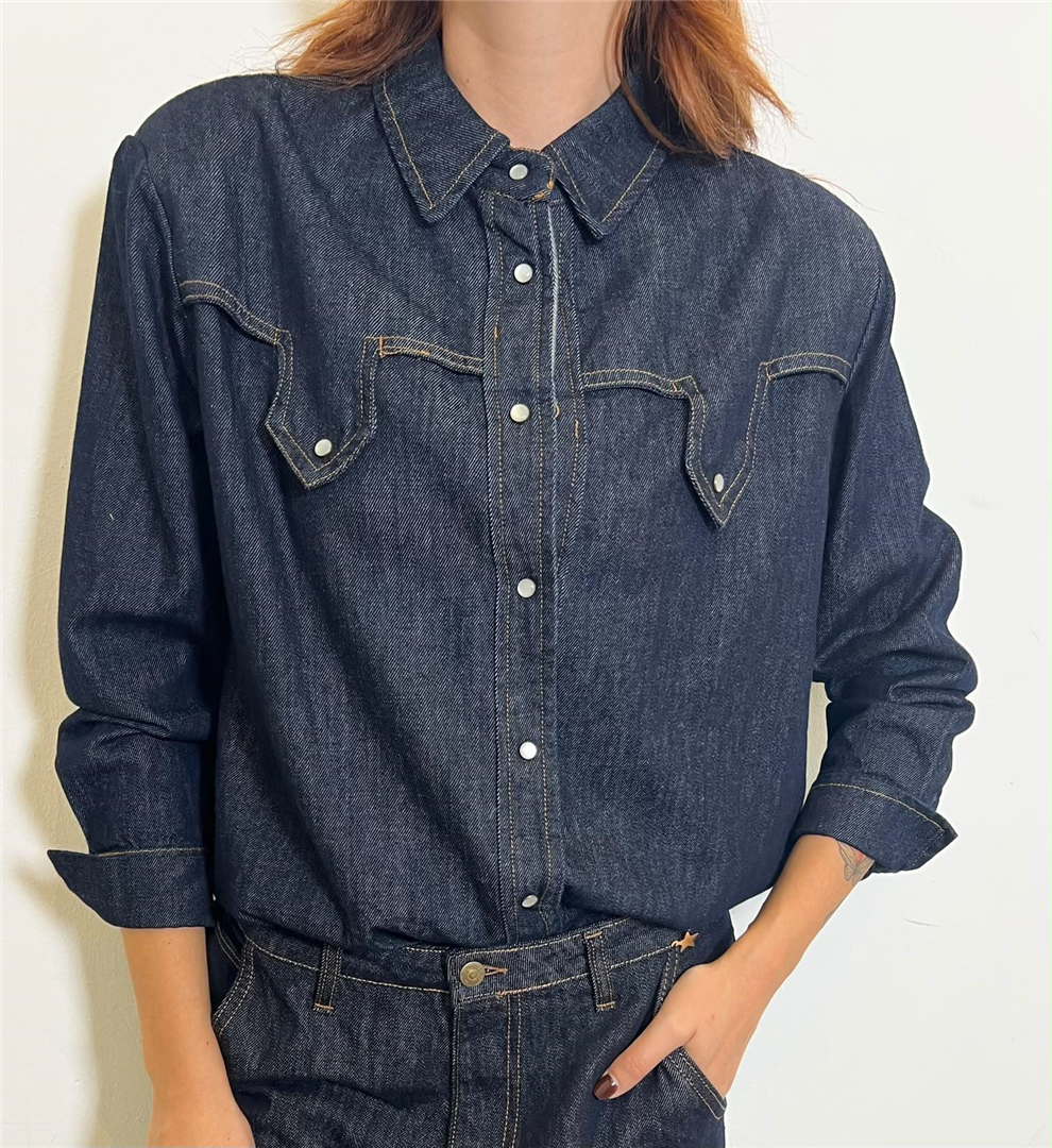 Camicia Denim Con Spalline - Souvenir cod. S40M0576  color:denim