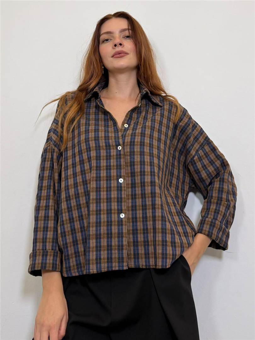 Camicia Quadro - Haveone cod. CNO_R092  color:blu