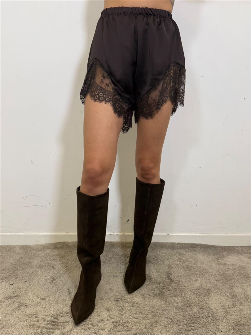 Shorts Raso Pizzo - Haveone cod. PVS_R277  color:moro