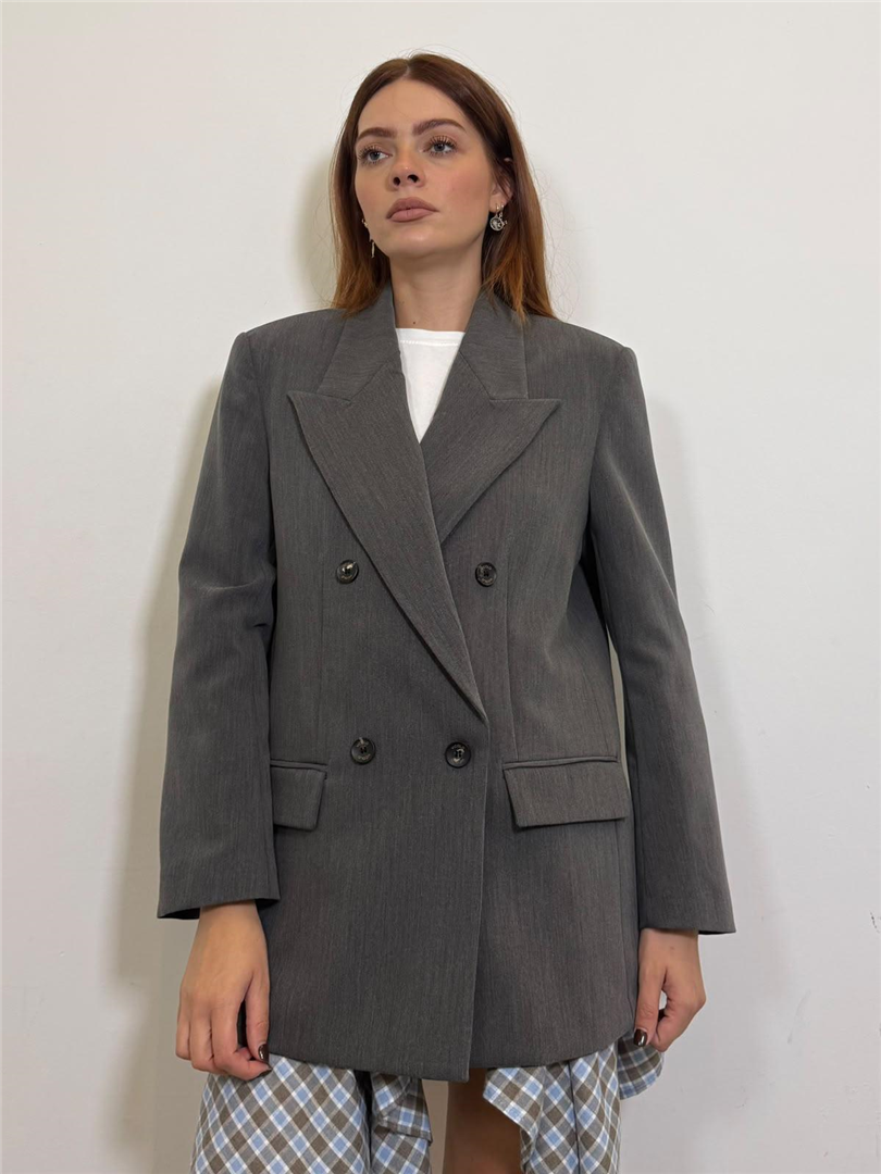 Blazer Over Doppiopetto - Vicolo cod. TAC0163  color:antracite melange