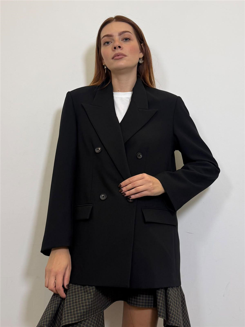 Blazer Over Doppiopetto - Vicolo cod. TAC0163  color:nero