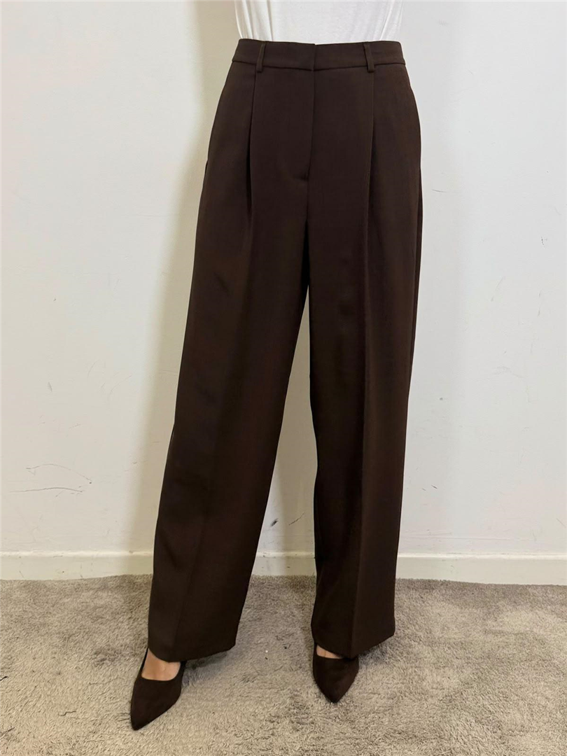 Pantalone Gessato Con Pinces - Vicolo cod. TAC1445  color:fondente