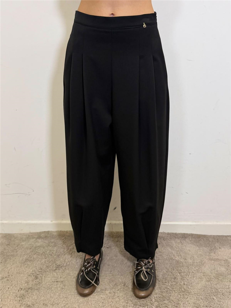 Pantalone Baloon Con Pinces - Philia Loft cod. M03N0056  color:nero