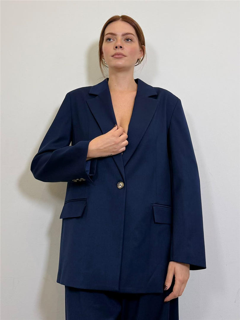 Giacca Con Spacco - Haveone cod. JIA_R075  color:blu