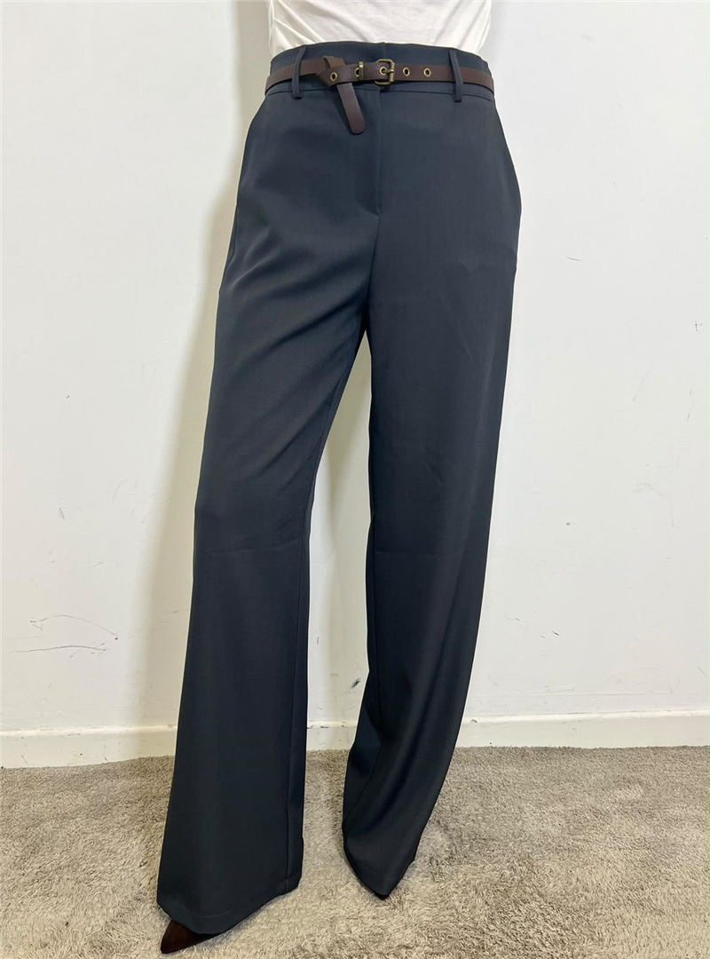 Pantalone Palazzo Con Cintura - Haveone cod. PIA_R298  color:grigio