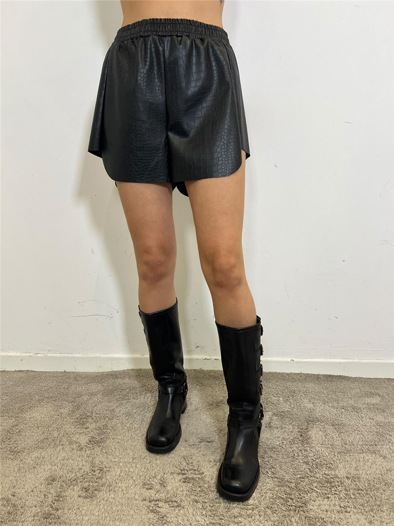 Short Stondati Elastico Vita - Haveone cod. PMA_R312  color:nero