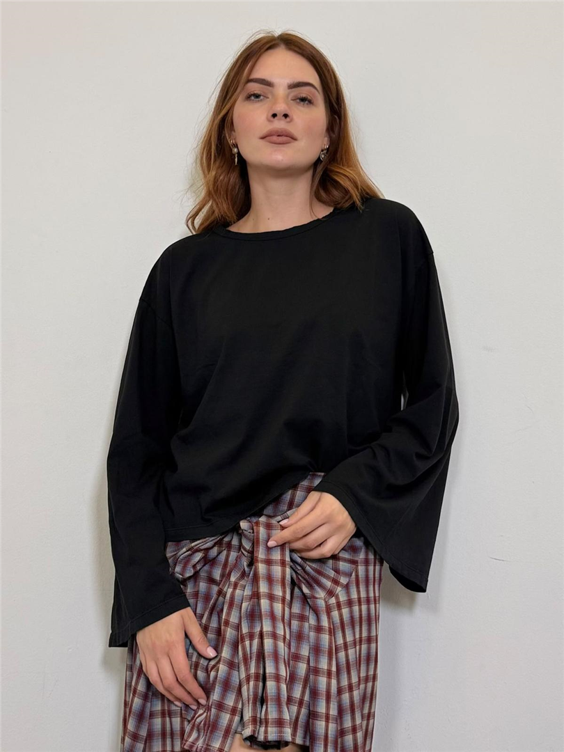 Maglia Manica A Trapezio - Haveone cod. MXT_R200  color:nero