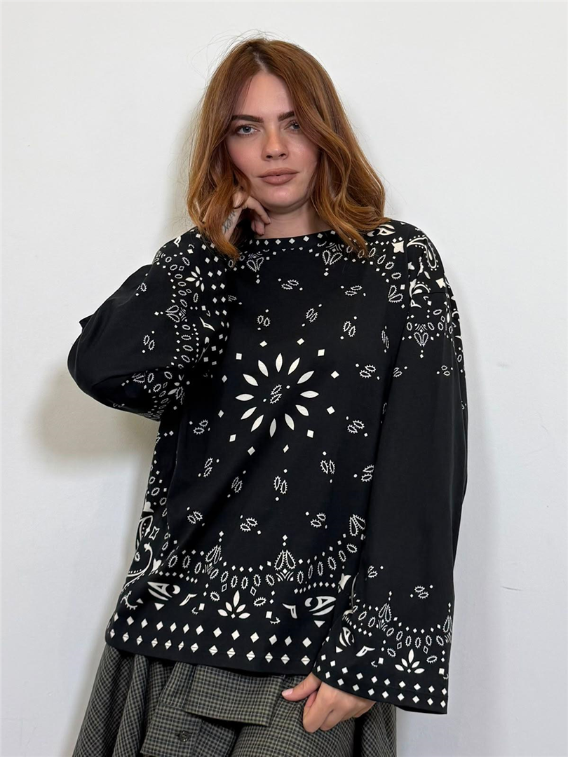 T Shirt Bandana Piazzata - Haveone cod. TVS_R048  color:nero