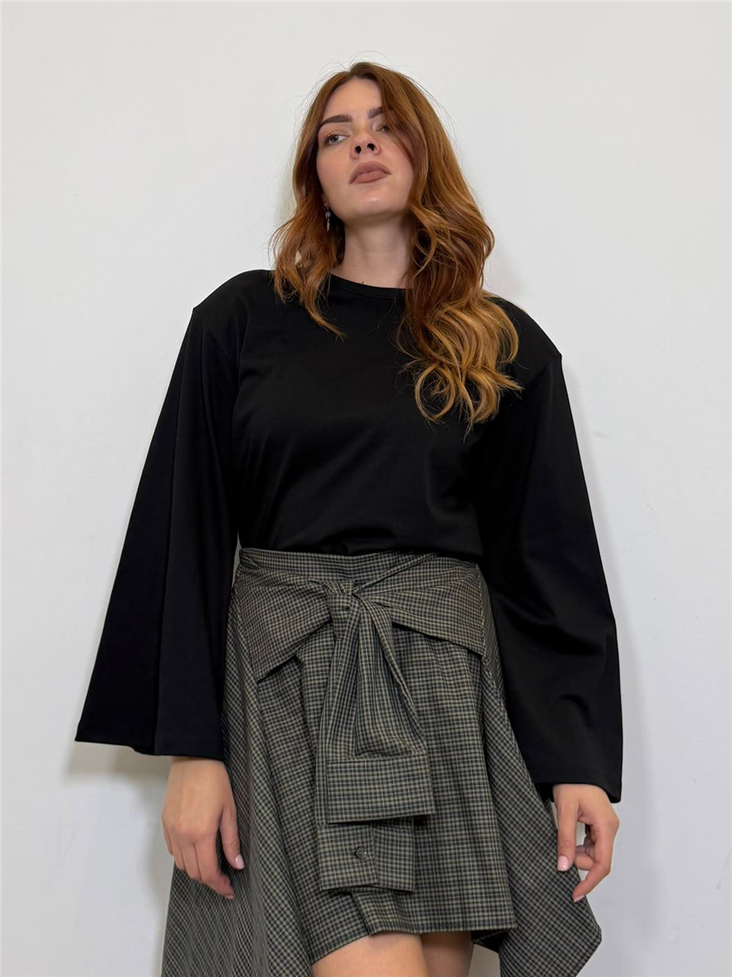 Tshirt Manica Ampia Con Spalline - Vicolo cod. UAC0177  color:nero