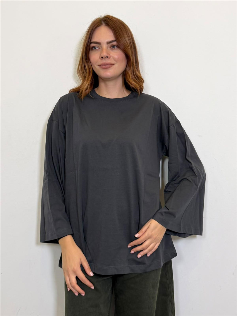 Tshirt Over Manica Lunga - Vicolo cod. UAC0058  color:asfalto