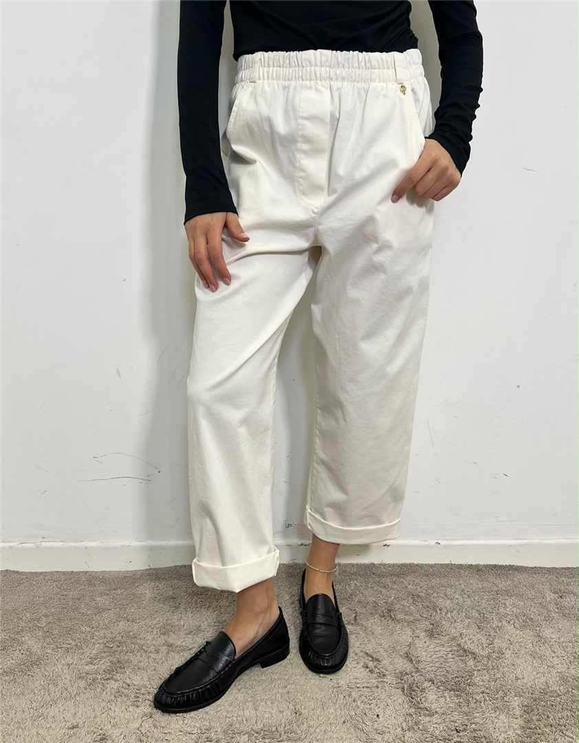 Pantalone Con Elastico In Vita - Philia Loft cod. R03L0810  color:latte