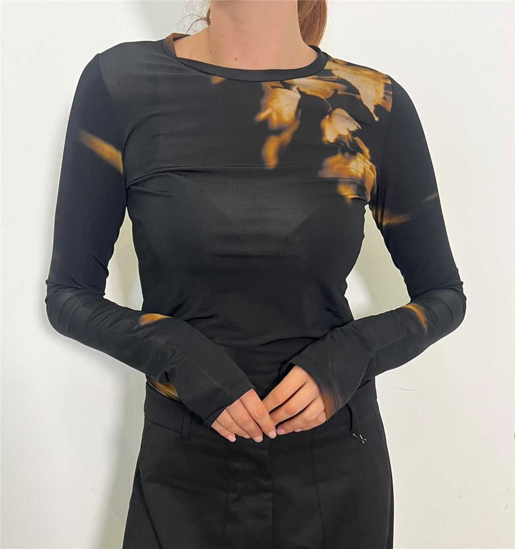 Tshirt In Tulle Fantasia - Souvenir cod. F40X1177  color:fantasia