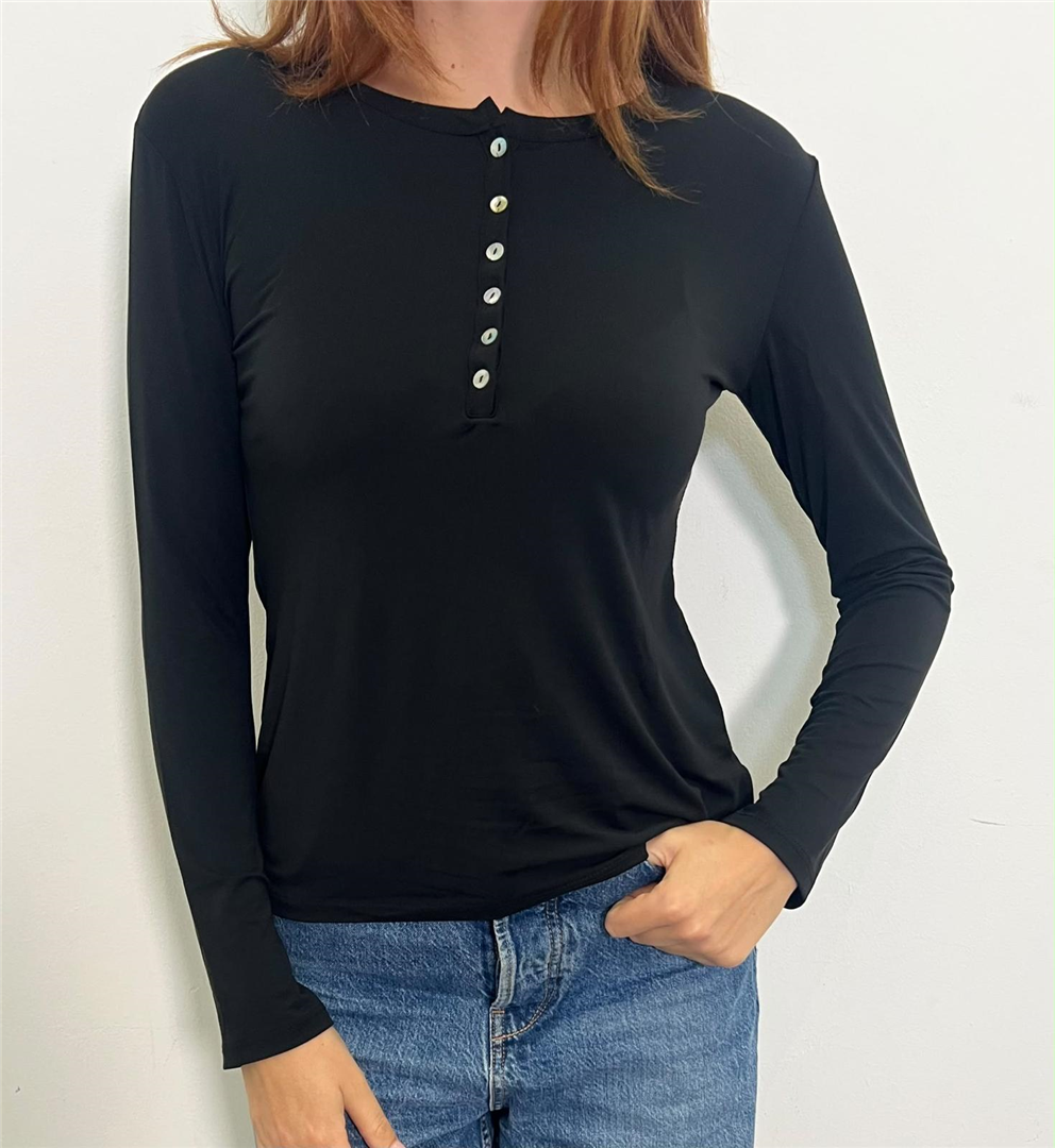Maglia Serafino - Haveone cod. MXT_R193  color:nero