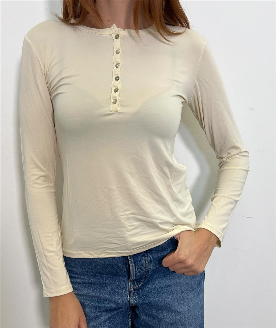 Maglia Serafino - Haveone cod. MXT_R193  color:burro