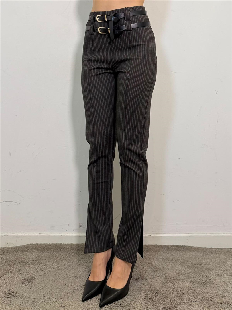 Pantalone Venatura Spacco Fondo - Haveone cod. PMA_R338  color:grigio