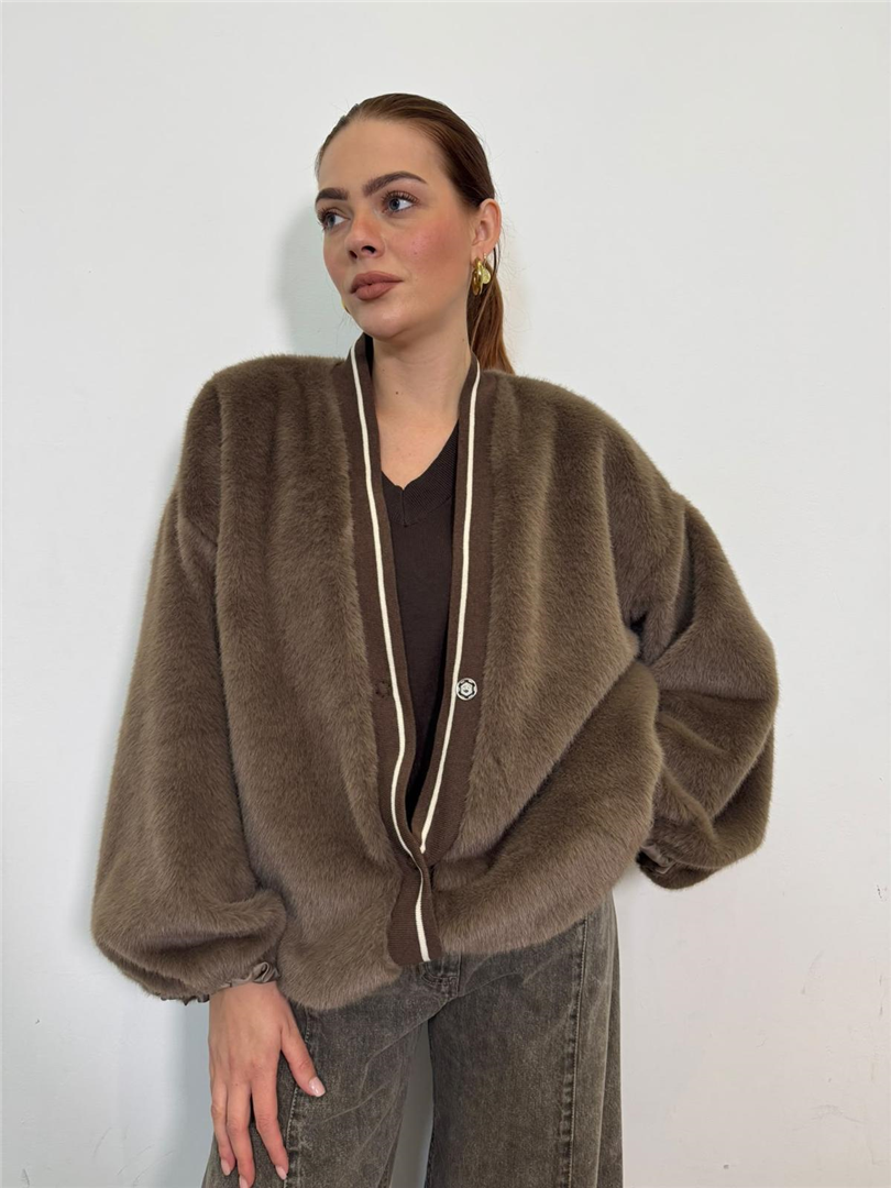 Bomber Ecofur - Philia Loft cod. R03L0879  color:fango