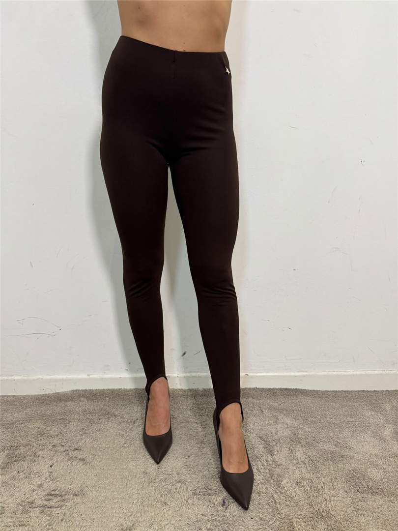 Leggings Con Staffa - Souvenir cod. S40M1270  color:moro