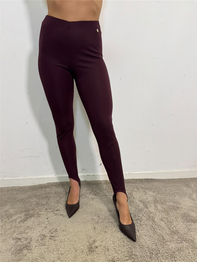 Leggings Con Staffa - Souvenir cod. S40M1270  color:prugna