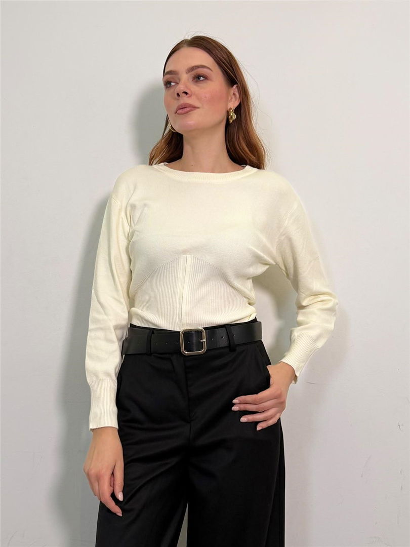 Maglia Con Zip - Haveone cod. MSS_R264  color:bianco