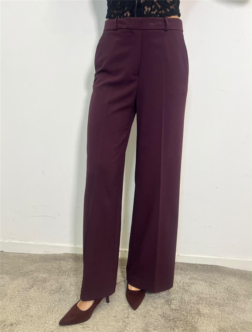 Pantalone Palazzo - Haveone cod. PCB_R028  color:vino