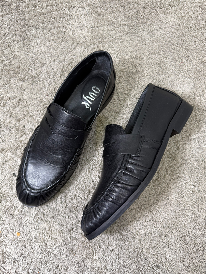 Mocassino Con Arricciatura - Ovye' cod. 26/SIDNEYVIT  color:nero